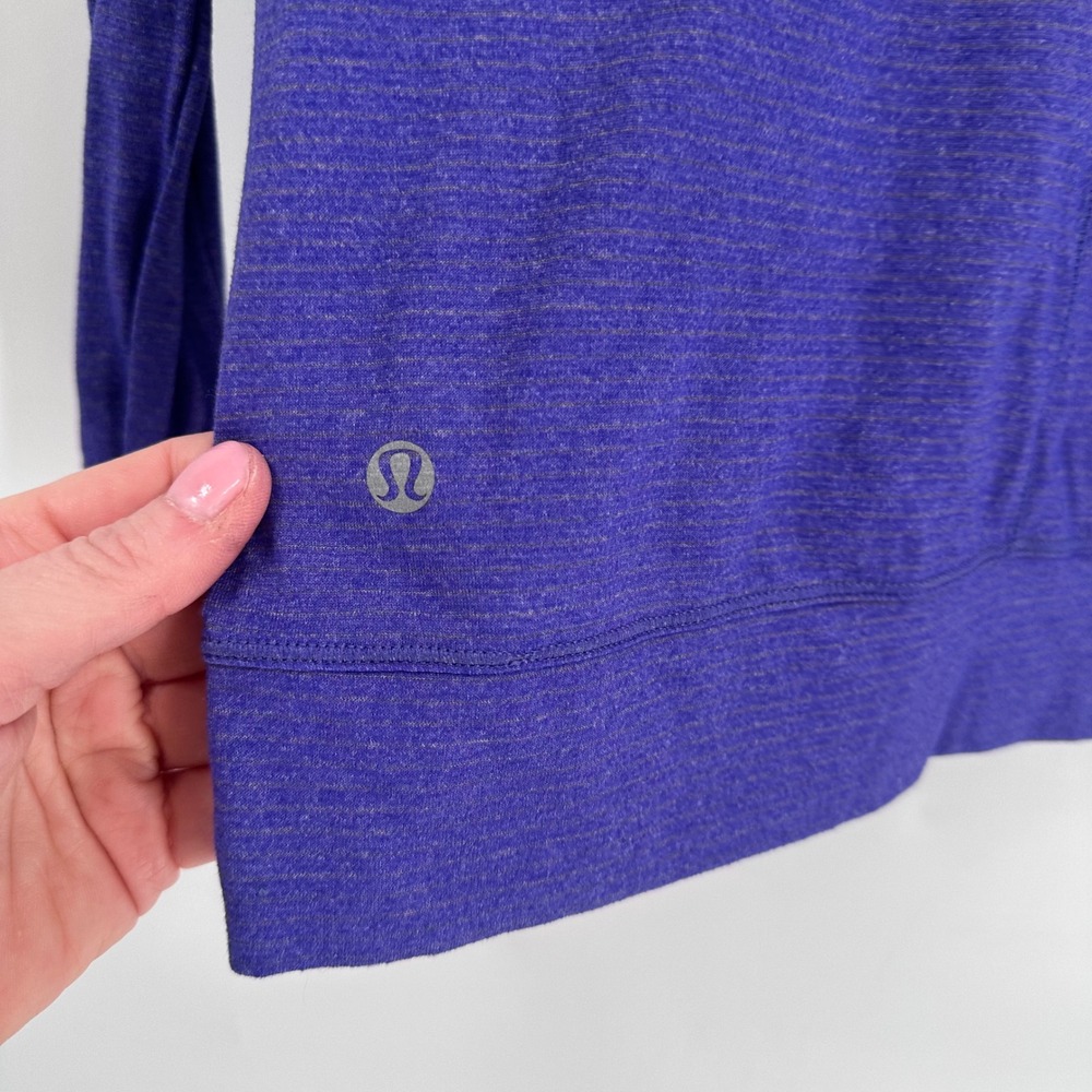Lululemon Weightless LS Top Purple Heathered Bruise Berry Purple Size 6 - Picture 6 of 7